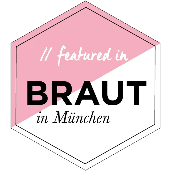 Badge „featured in BRAUT in München“ für MOKATI Fotos und Film